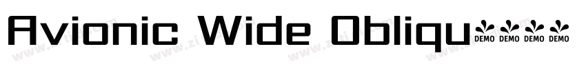 Avionic Wide Obliqu字体转换